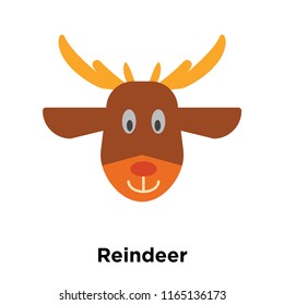 Reindeer icon vector isolated on white background, Reindeer transparent sign , snowy cold winter symbols