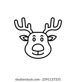 Reindeer icon vector stock illustration