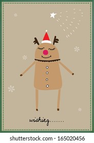 reindeer illustration/vector