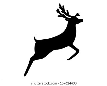 reindeer isolated on white background 