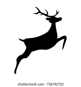 Reindeer isolated on white background 