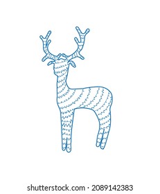 A reindeer light. designates an elegant winter and holiday.