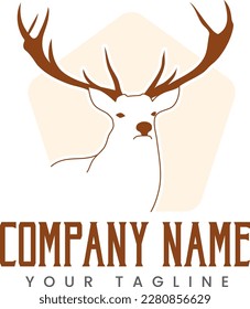 Reindeer logo for company vector design