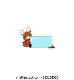 Reindeer and message board