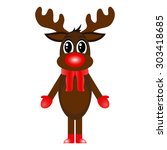reindeer on a white background 