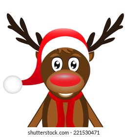 reindeer on a white background 