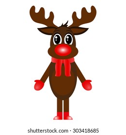 reindeer on a white background 