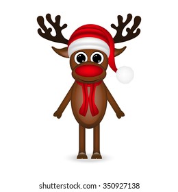 reindeer on a white background 