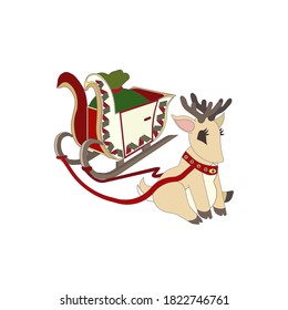 One Horse Open Sleigh Coloring Page