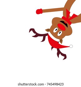 Reindeer peeking sideways 