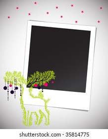 reindeer picture frame