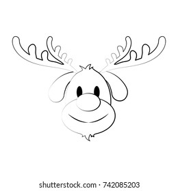 reindeer rudolph christmas related icon image