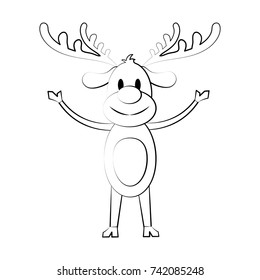 reindeer rudolph christmas related icon image