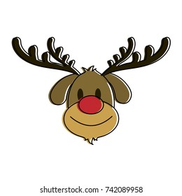 reindeer rudolph christmas related icon image 
