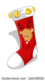 Reindeer Santa Socks