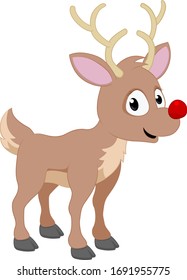 A reindeer Santas Christmas cartoon deer character mascot