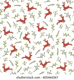 Reindeer Seamless Pattern