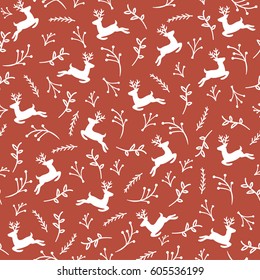 Reindeer Seamless Pattern