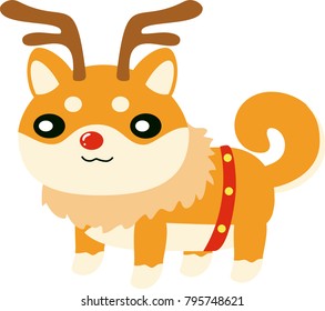 reindeer shiba.eps
This is a vector illustration.