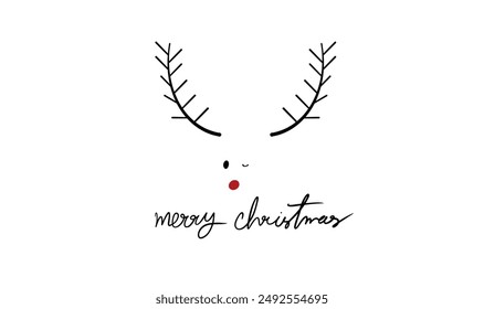Reindeer sign symbol decoration ornament merry christmas happy new year 2024 2025 2026time calendar december november month animal gift box wallpaper winter holiday santa xmas deer cute gift box party