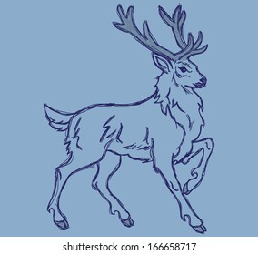 reindeer sketch 