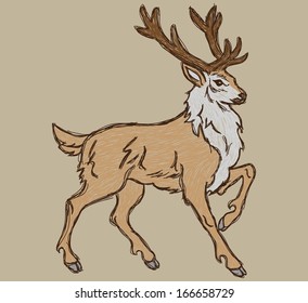 reindeer sketch 