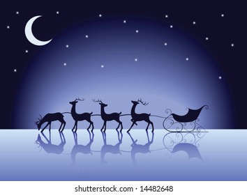 Reindeer and Sleigh