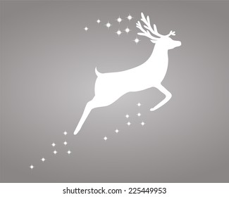 Reindeer with stars 