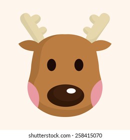 Reindeer theme elements