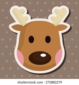 Reindeer theme elements