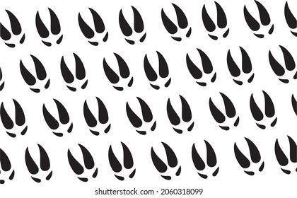 Reindeer Track. Flat simple Black symbol on white background. Footprint Floor. Holiday Season footsteps. Footprint Icon Illustration. And bonus symbol for New Year - Reindeer. Vector icon 
signs