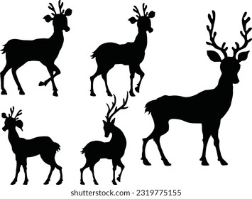 Reindeer Vector Graphic Dosing illustration 