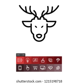 Reindeer vector icon