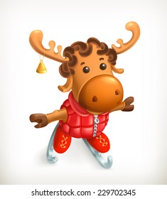 Reindeer, vector icon