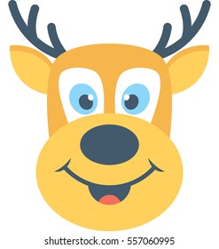 Reindeer Vector Icon