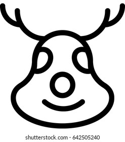 Reindeer Vector Icon