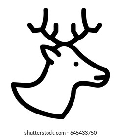 Reindeer Vector Icon