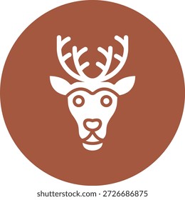 Ilustração de design de ícone de vetor de rena