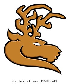 Reindeer Vector Illustartion