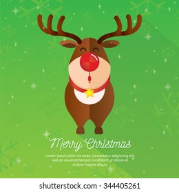 The reindeer vector illustration