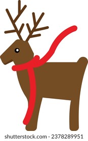 Reindeer Vector image or clipart