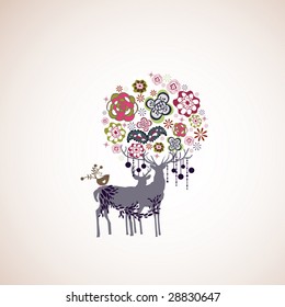 reindeer wallpaper