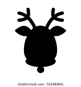 Reindeer xmas cartoon icon vector illustration graphic design