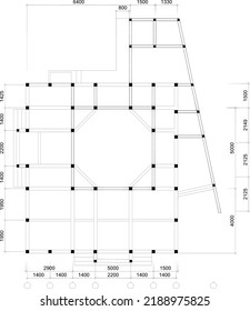 reinforced concrete beam construction plan sketch