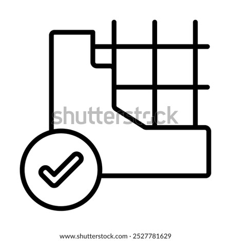 Reinforced Concrete icon line vector illustration