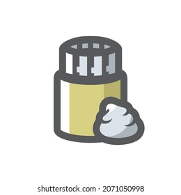Verstärkte Pipe-Pfahl-Stiftung Vektorsymbol Cartoon-Illustration