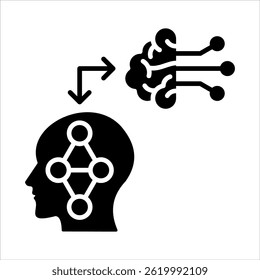 Reinforcement Glyph Icon. Simple Vector Illustration on White Background