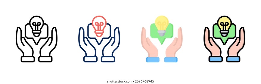 Conjunto de iconos de refuerzo colección de estilos múltiples