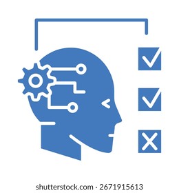 Reinforcement Learning color flat icon for digital and print projects.  Minimal clean icons for apps and websites. Modern simple icons for UI UX and branding