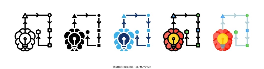 Reinforcement Learning Icon Collection With Multiple Styles